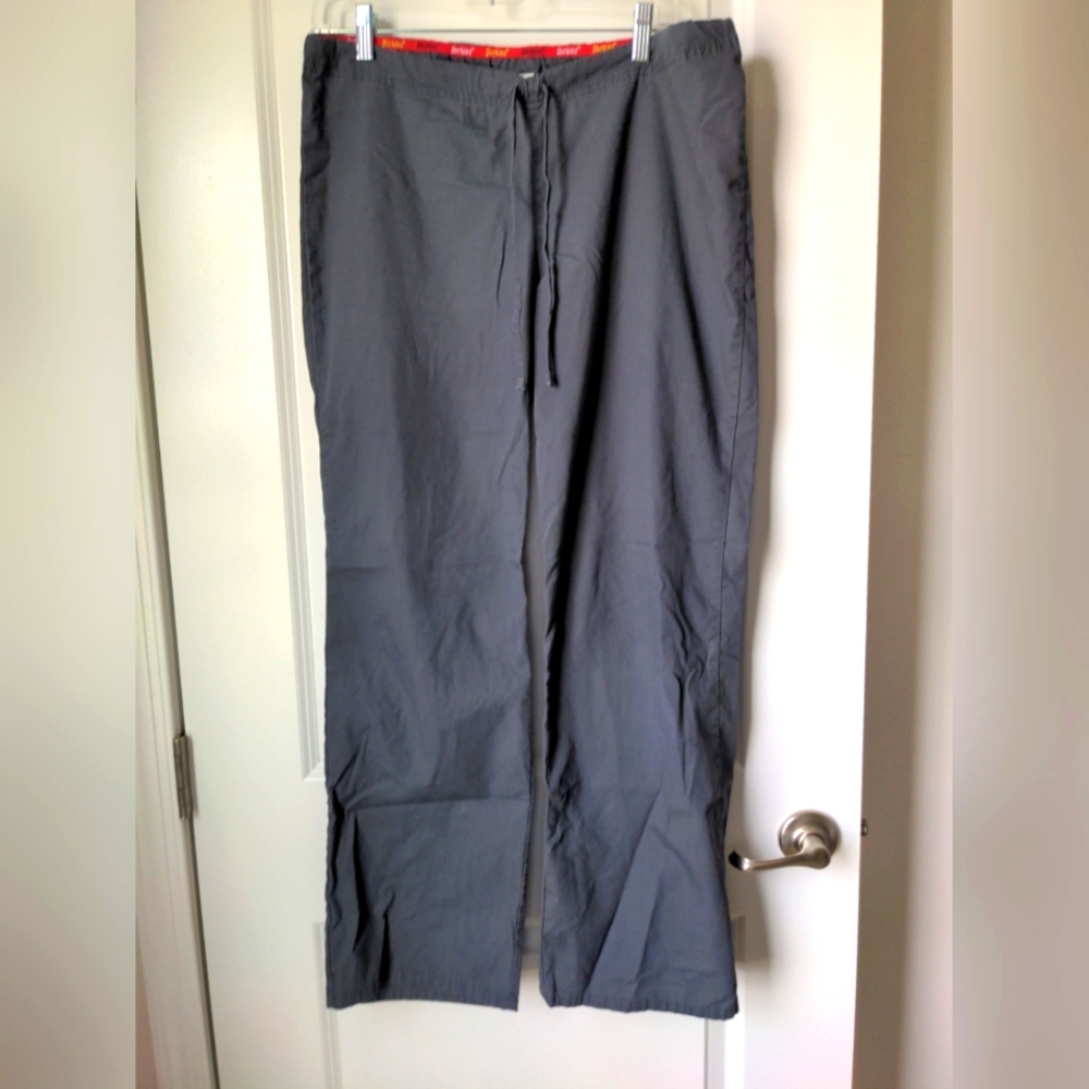 Dickies Scrubs Pant bottoms unisex Men & Women Drawstring Small Gray